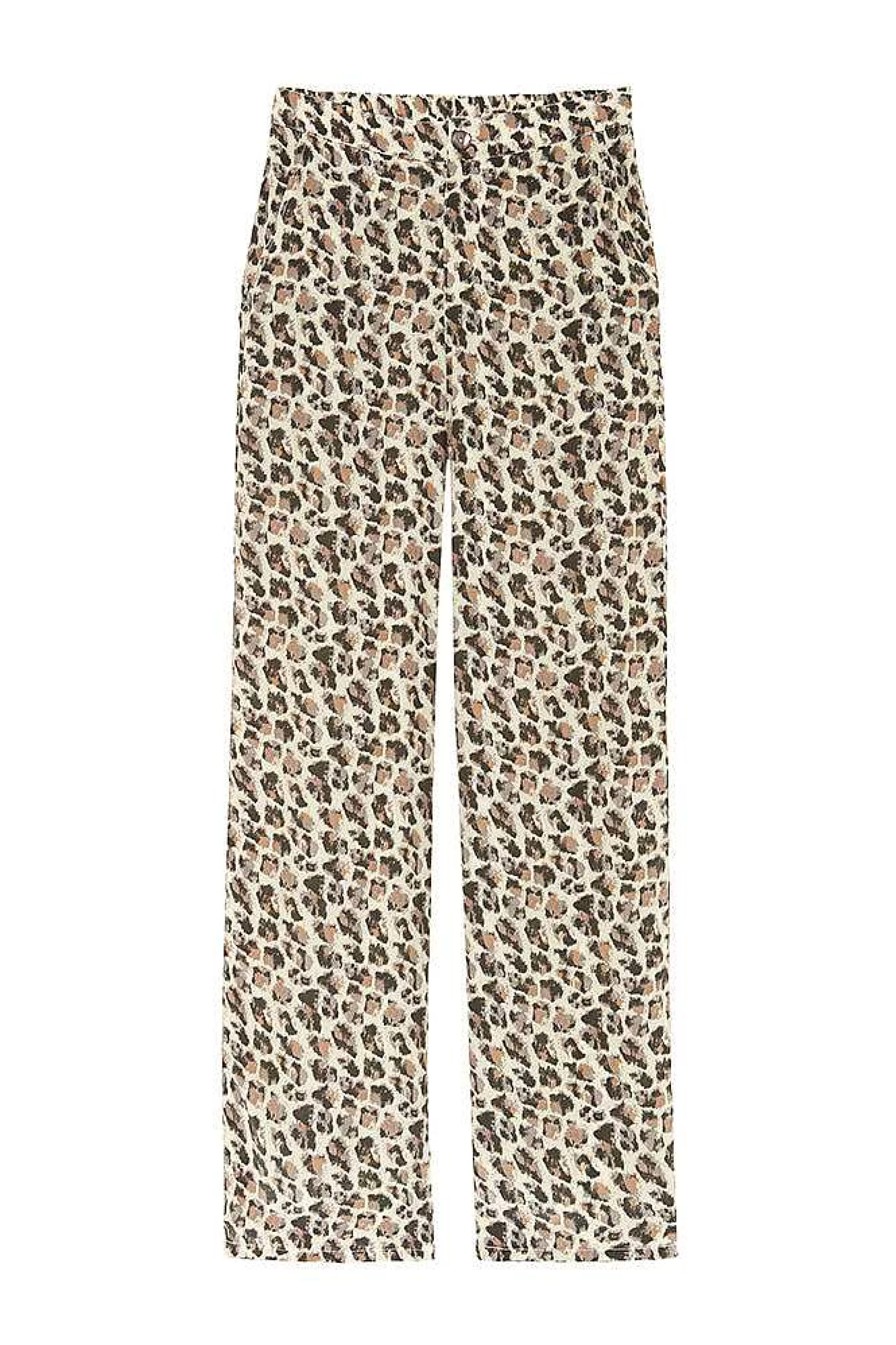 Bukser*Five Jeans 158 Ninon Fluid Bukser Leopard