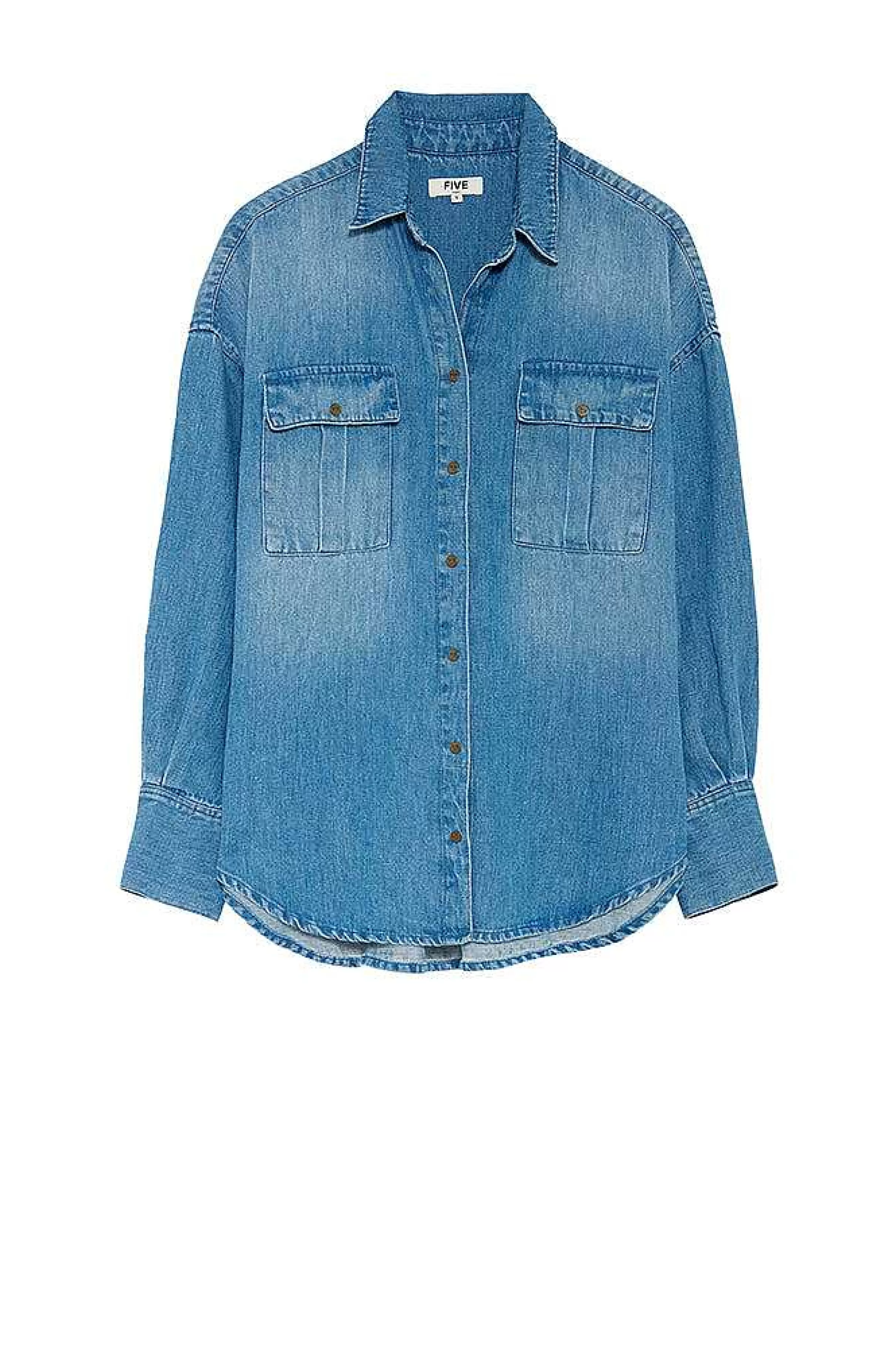 Skjorter Og Bluser*Five Jeans Cecilia Skjorte Bla