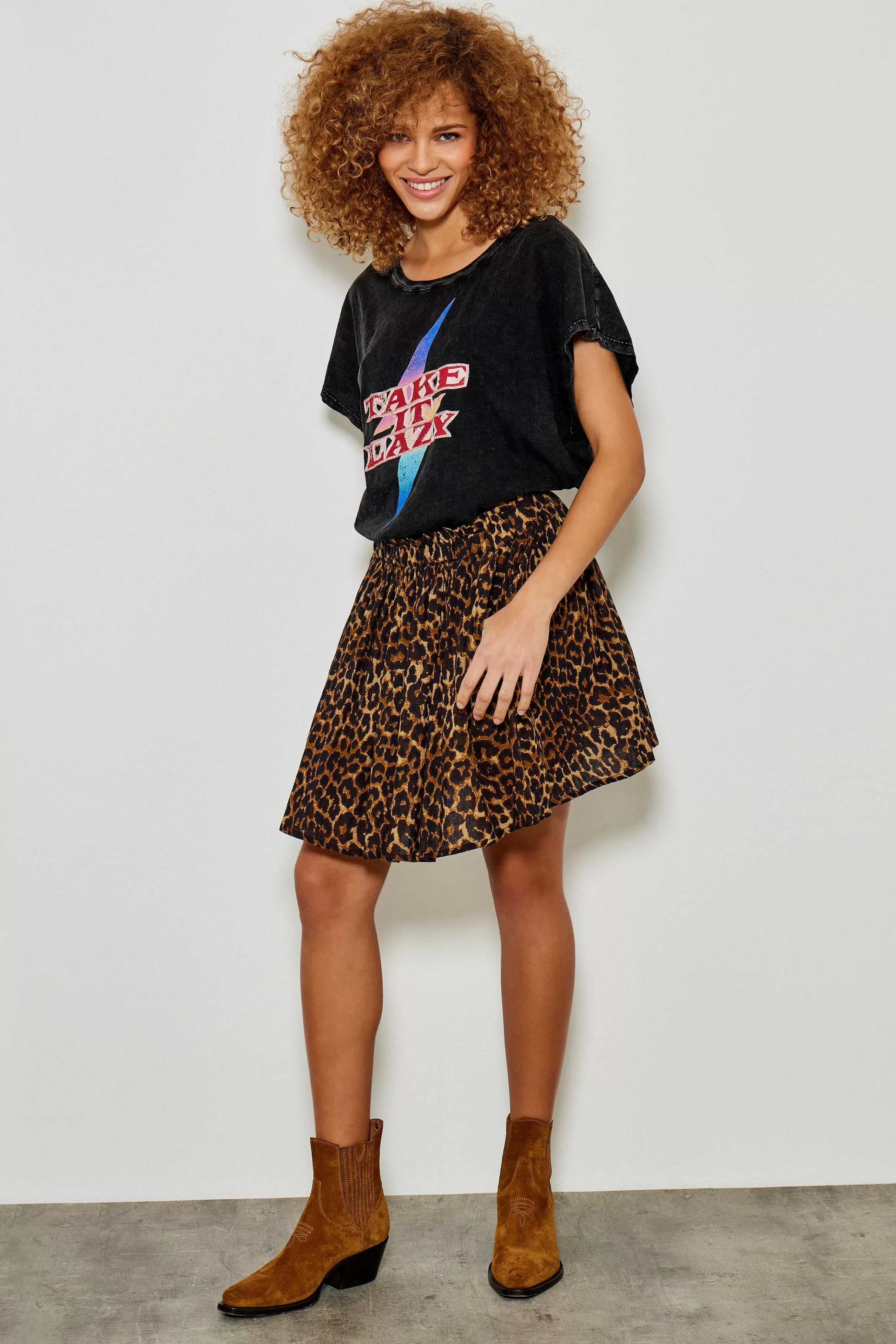 Skorterne*Five Jeans Jared Rock Leopard