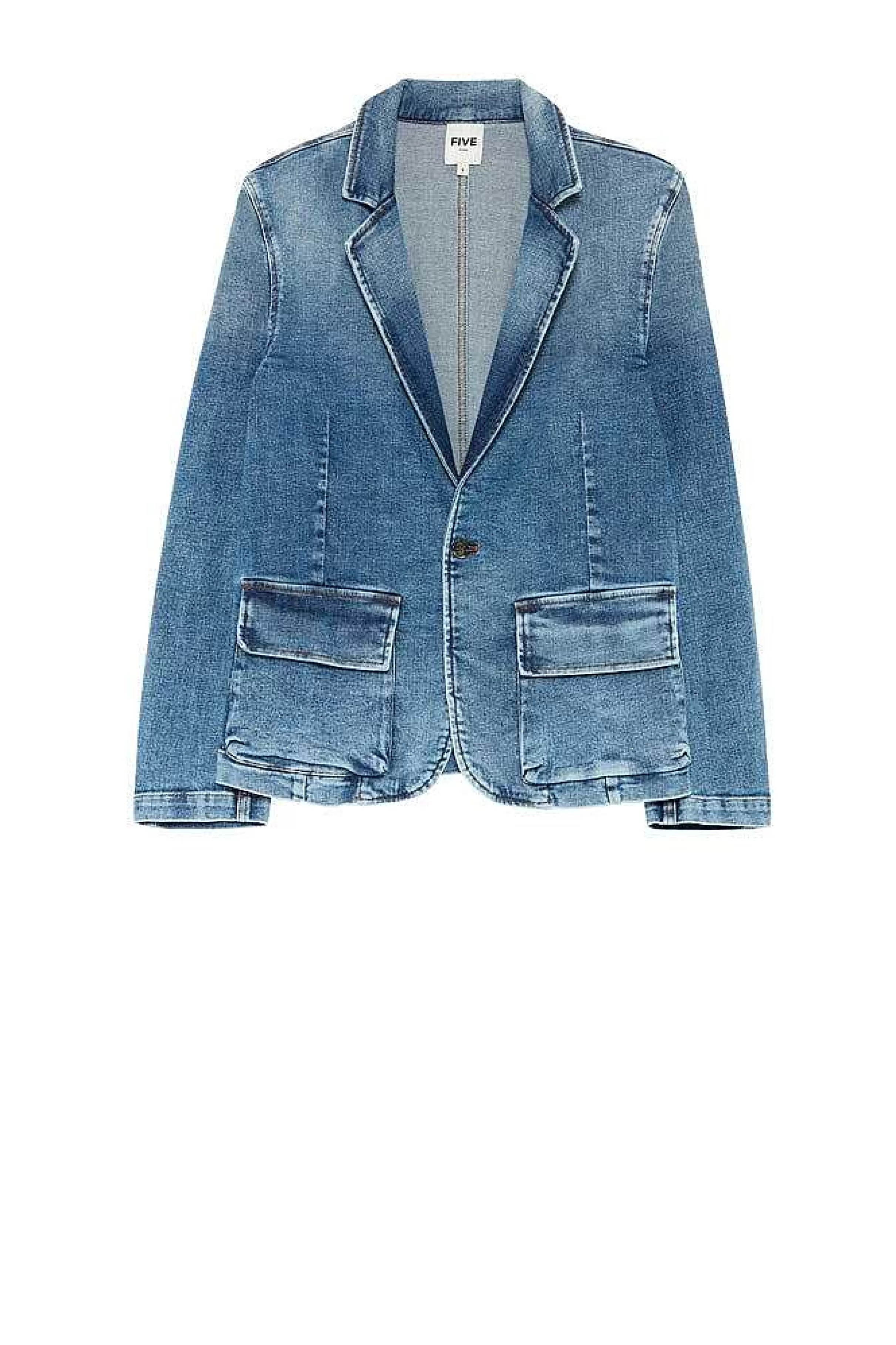 Jakker*Five Jeans Valina Blazer Mellem Bla