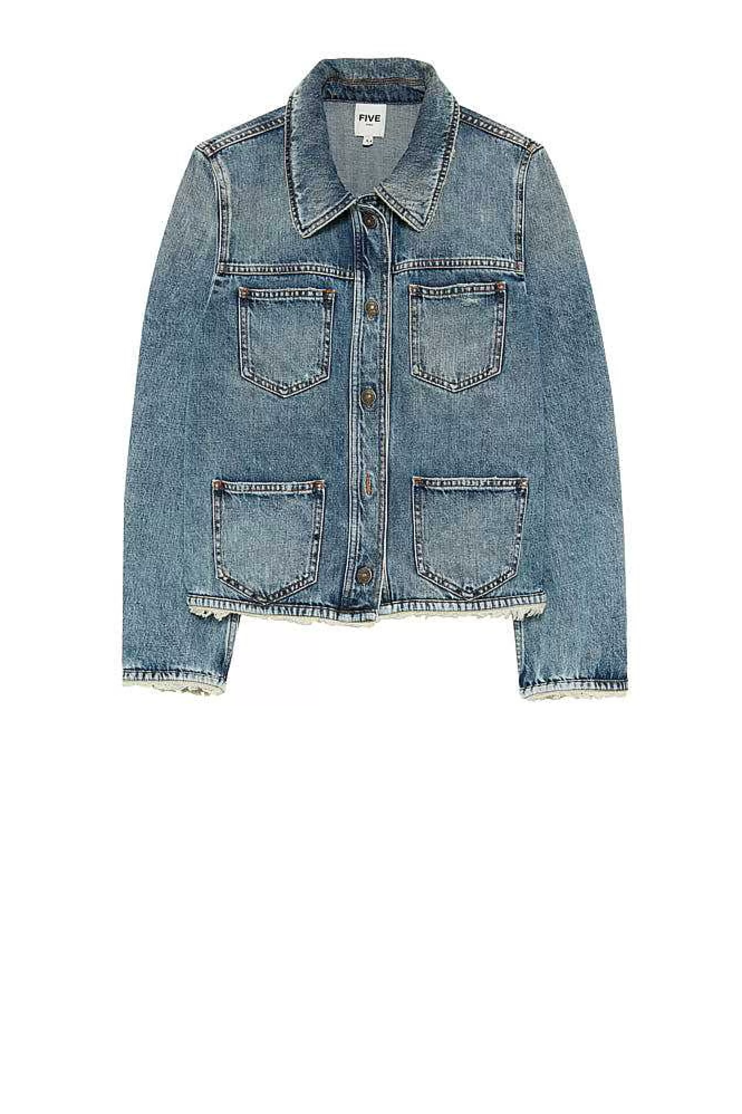 Jakker*Five Jeans Vasera Jakke Mellem Bla