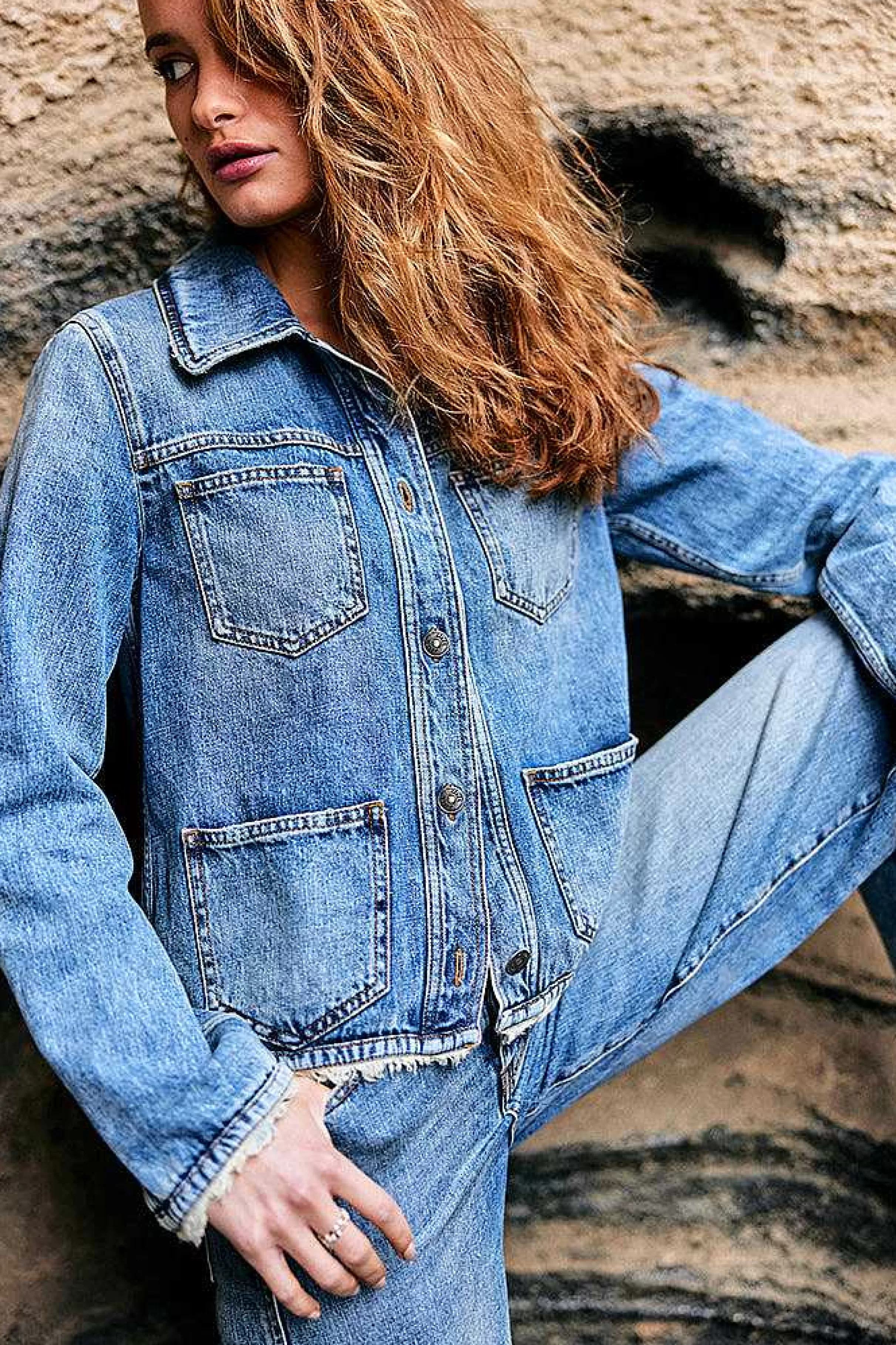 Jakker*Five Jeans Vasera Jakke Mellem Bla