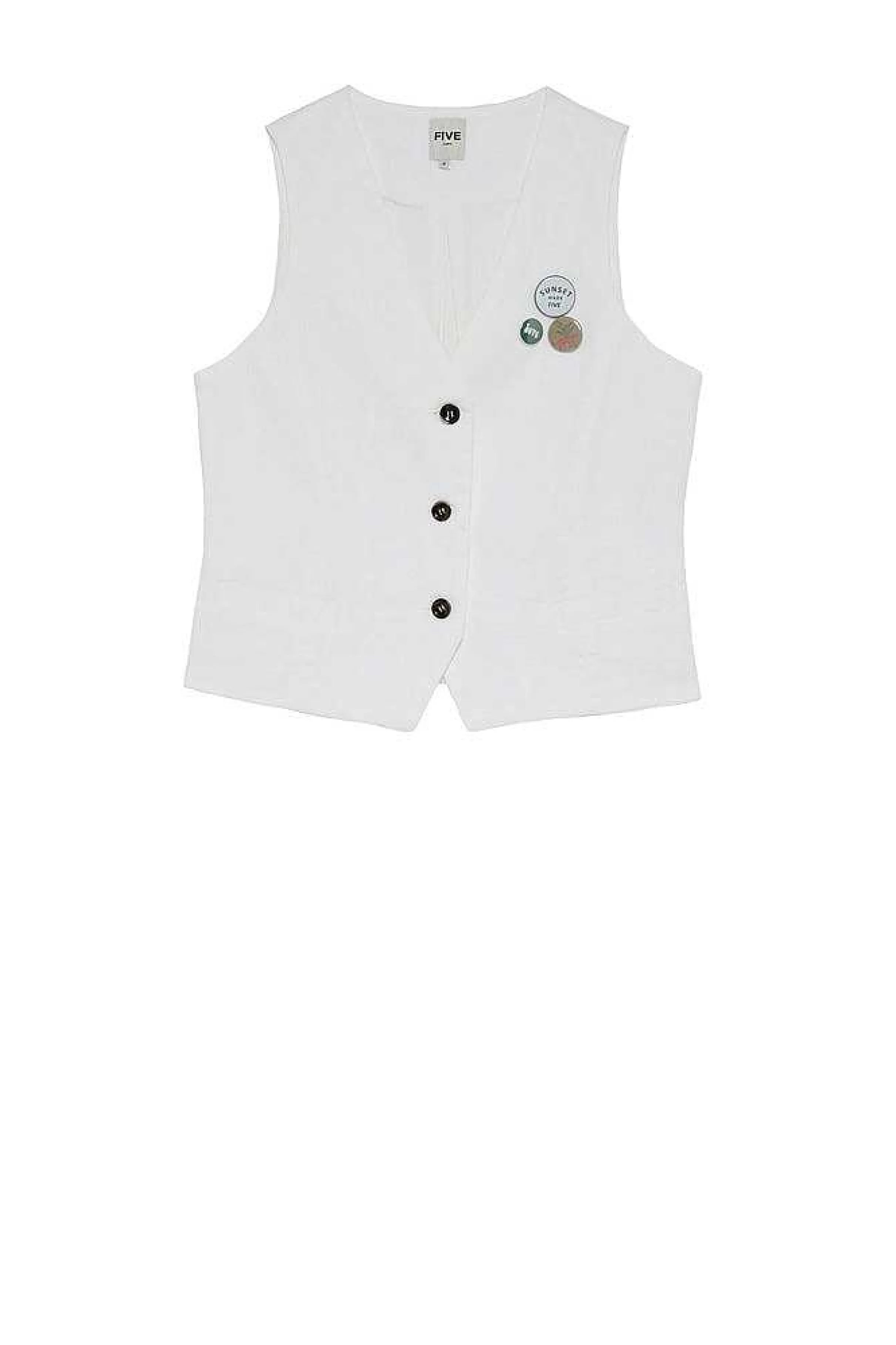 Jakker*Five Jeans Victor Vest Weis