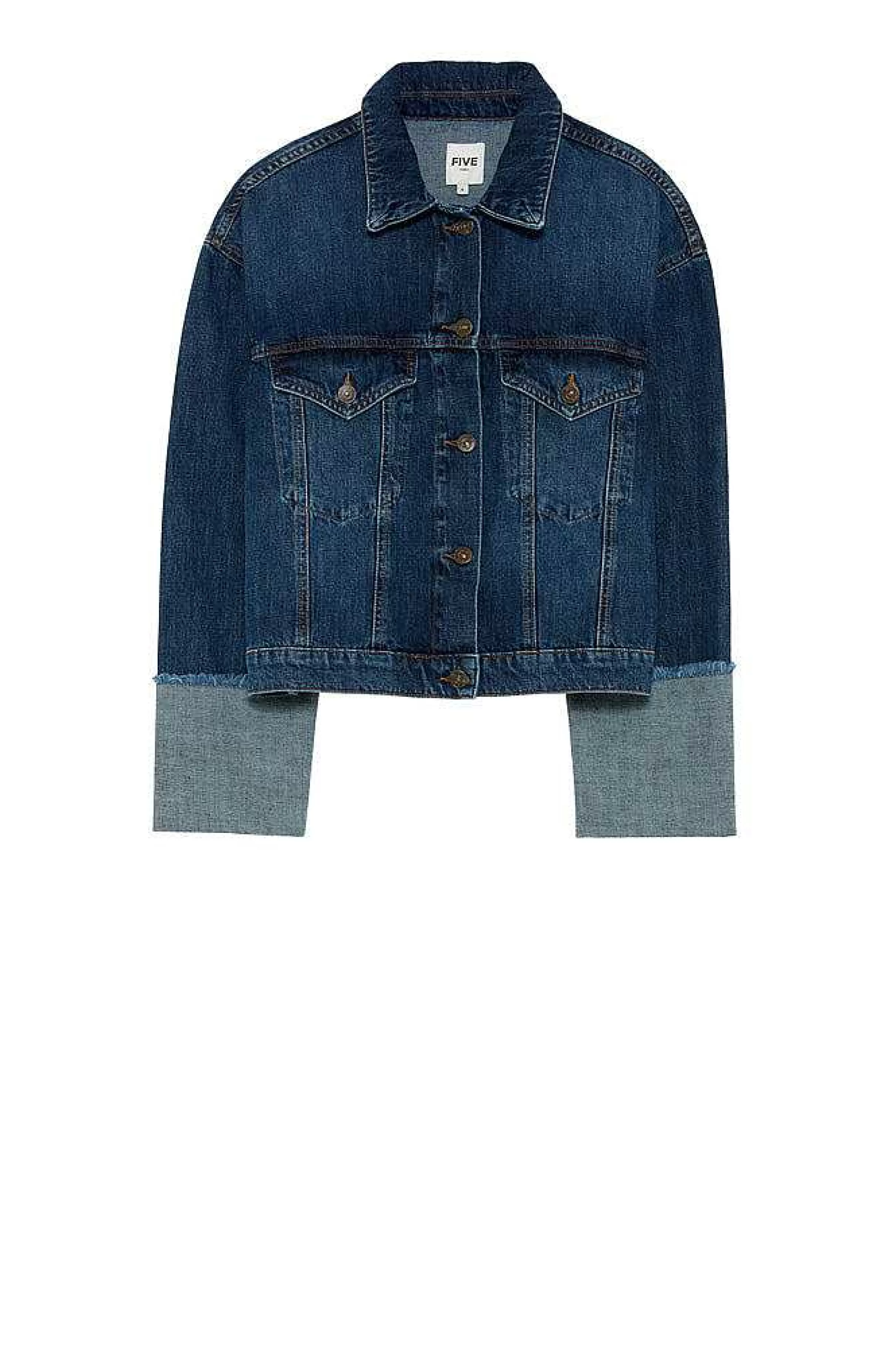 Jakker*Five Jeans Vinci Jakke Mellem Bla