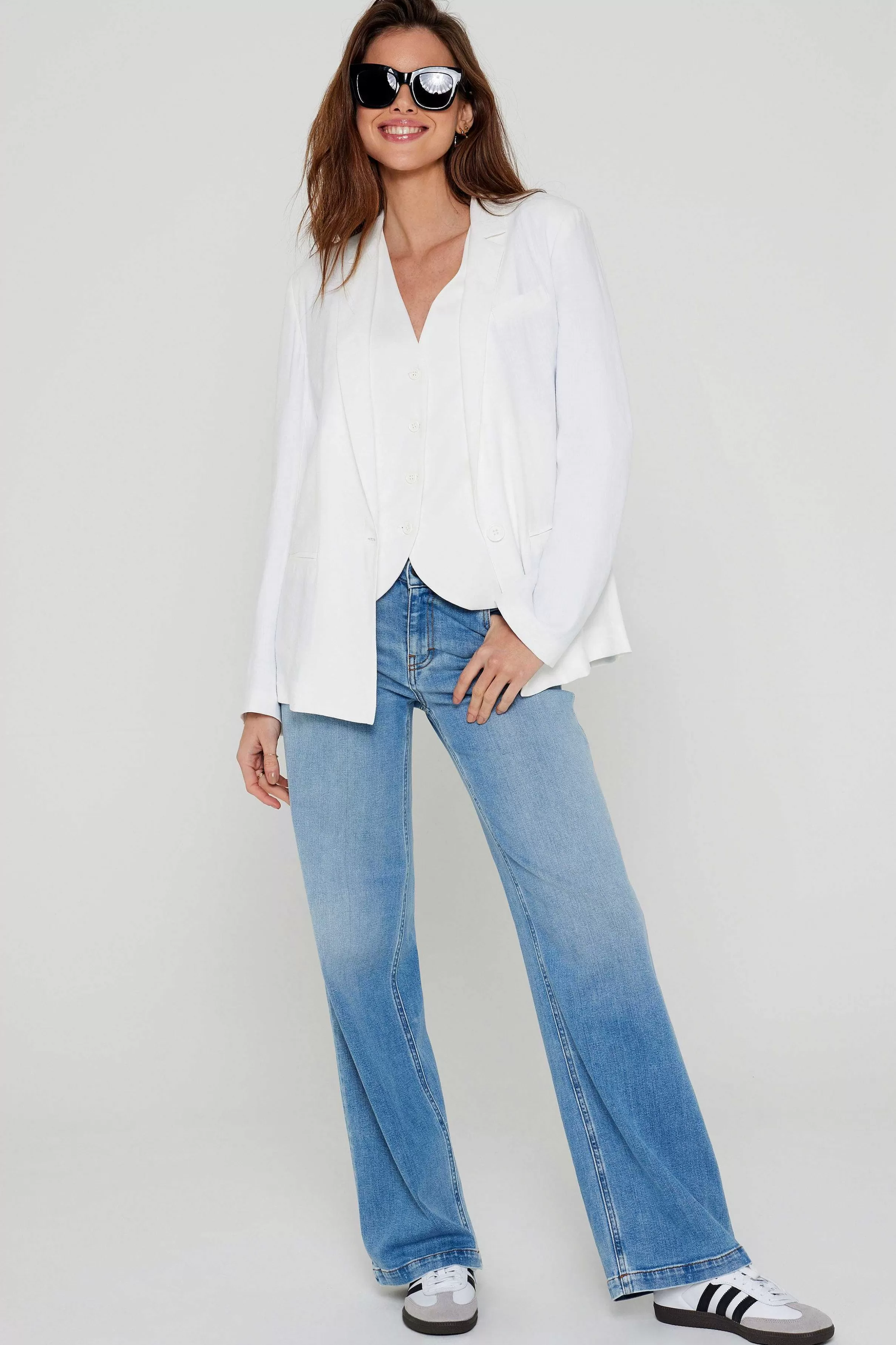 Jakker*Five Jeans Viola Blazer Weis